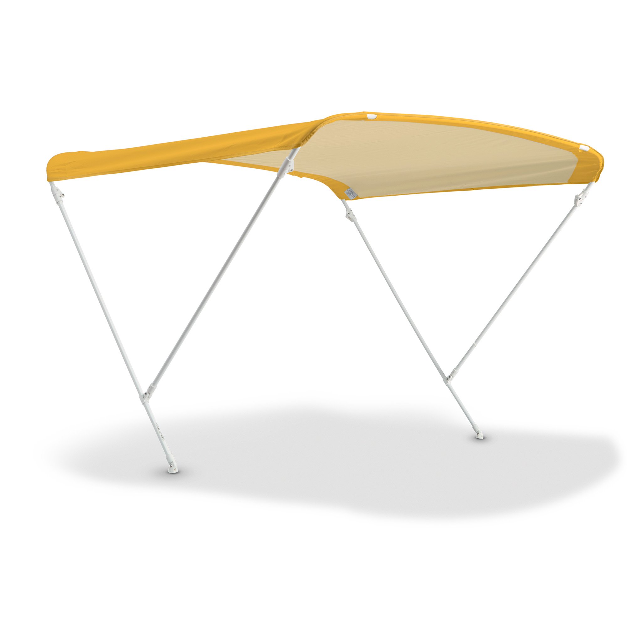 Elegance 2-Arch Bimini Top for Boats and Rafts 20 mm White Nylon Joints Reinforced by Fibreglass Durable Boat Cover